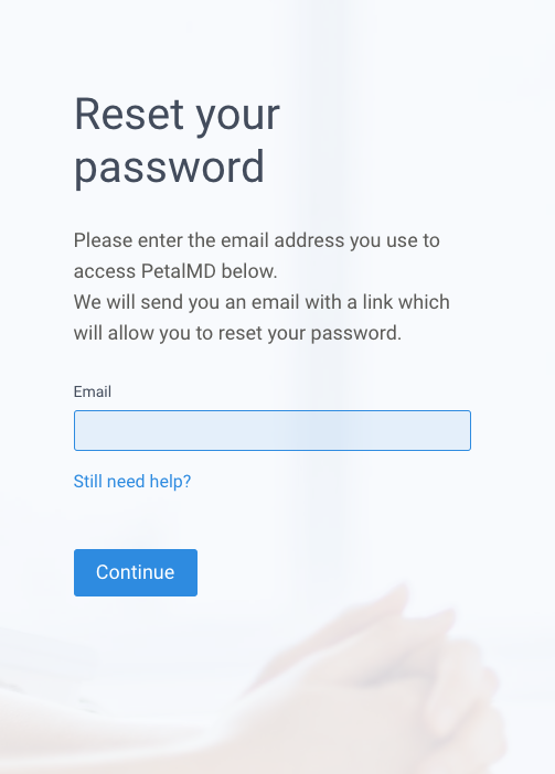 I forgot my password – Help center